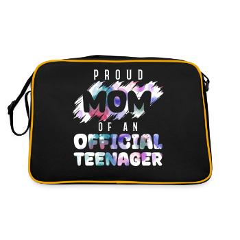 Fière maman d’un adolescent officiel de 13 ans. - Sac Retro - noir/or - Dos