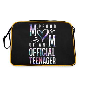 Fière maman d’un adolescent officiel de 13 ans. - Sac Retro - noir/or - Dos