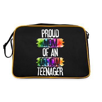 Fière maman d’un adolescent officiel de 13 ans. - Sac Retro - noir/or - Dos