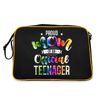 Fière maman d’un adolescent officiel de 13 ans. - Sac Retro - noir/or - Dos
