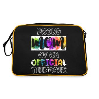 Fière maman d’un adolescent officiel de 13 ans. - Sac Retro - noir/or - Dos
