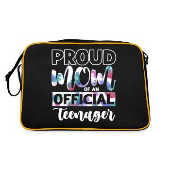 Fière maman d’un adolescent officiel de 13 ans. - Sac Retro - noir/or - Dos