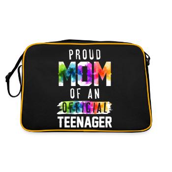 Fière maman d’un adolescent officiel de 13 ans. - Sac Retro - noir/or - Dos