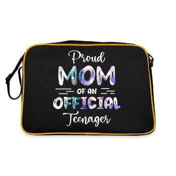 Fière maman d’un adolescent officiel de 13 ans. - Sac Retro - noir/or - Dos