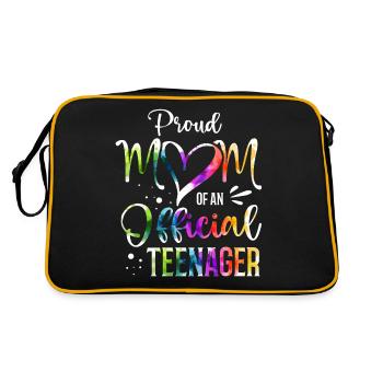 Fière maman d’un adolescent officiel de 13 ans. - Sac Retro - noir/or - Dos
