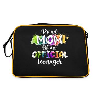 Fière maman d’un adolescent officiel de 13 ans. - Sac Retro - noir/or - Dos