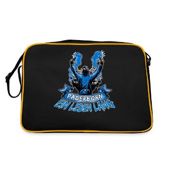 Paderborn ein Leben lang - Retro Tasche - Schwarz/Gold - Hinten
