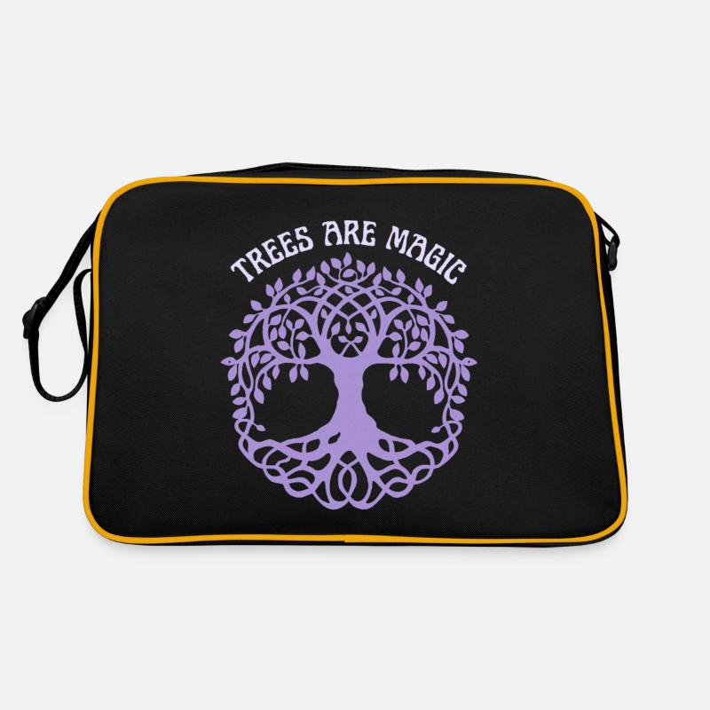 Tree illustration, saying, tree of life Retro Bag