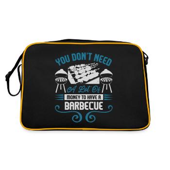 VOUS N’AVEZ PAS BESOIN DE BEAUCOUP D’ARGENT POUR FAIRE UN BARBECUE - Sac Retro - noir/or - Dos