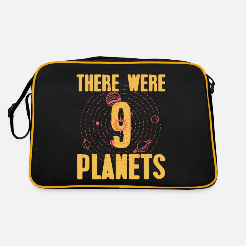 There Were 9 PLANETS Retro Funny Pluto Designs Retro Tasche
