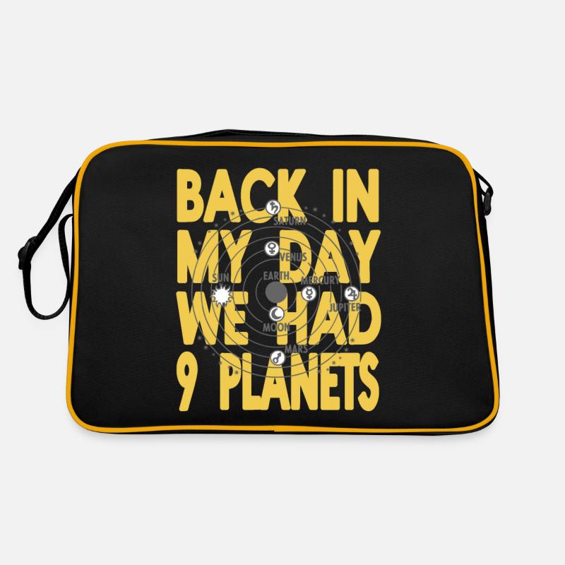 Back In My Day We Had 9 Planets Funny Pluto Retro Tasche