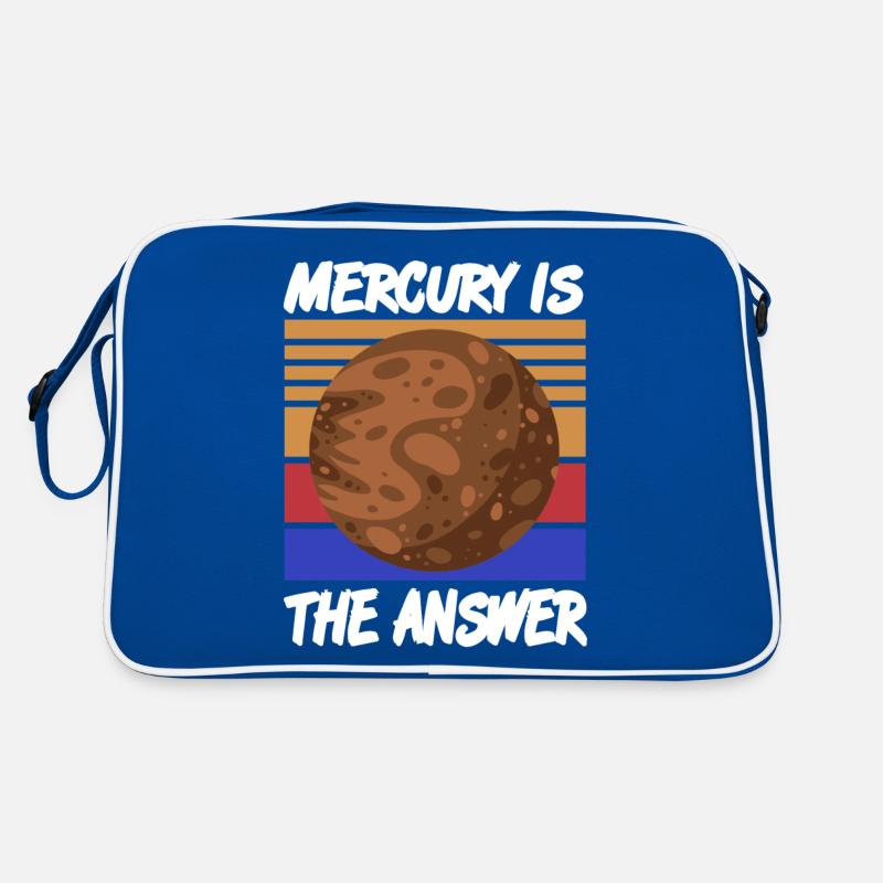 Mercury Is The Answer Retro Vintage Funny Planet Retro Tasche