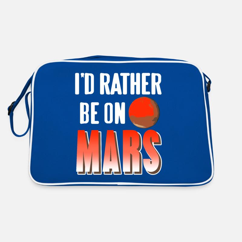 I'd Rather Be On MARS Retro Funny Astronomer Retro Tasche