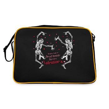 Quand vous êtes mort à l’intérieur mais que c’est la Saint-Valentin - Sac Retro - noir/or - Dos