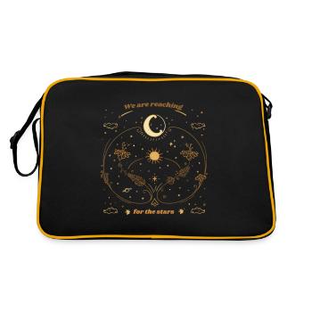 Nous visons les étoiles Astronomie céleste - Sac Retro - noir/or - Dos