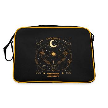 Let's Take A Supernova Adventure Astronomy - Retro Bag - black/gold - Back