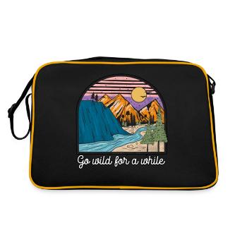 Se déchaîner pendant un moment Randonnée en montagne Camping - Sac Retro - noir/or - Dos