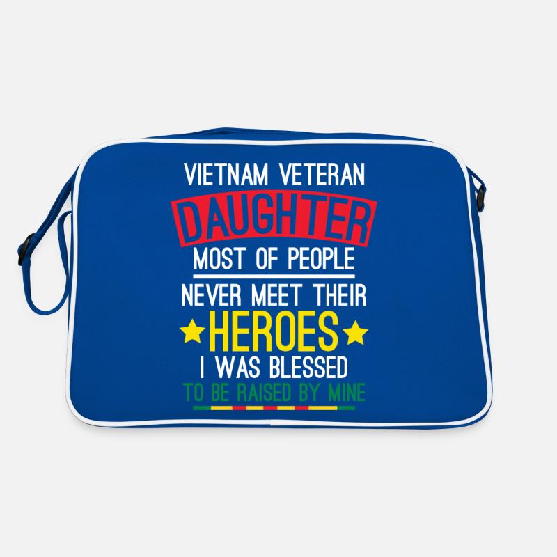 Stolze Tochter Eines Vietnam-veteranen Retro Tasche