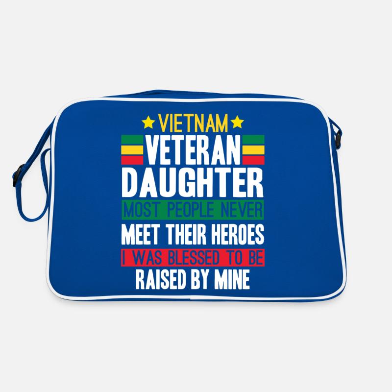 Stolze Tochter Eines Vietnam-veteranen Retro Tasche