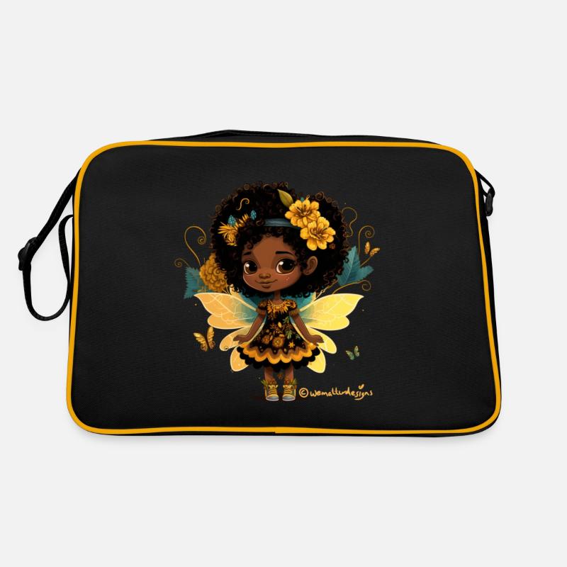 Kleine Schwarze Fee Retro Tasche