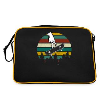 Fingerboarding Shirt, Fingerboard Shirt, Fingerboa - Retro Bag - black/gold - Back