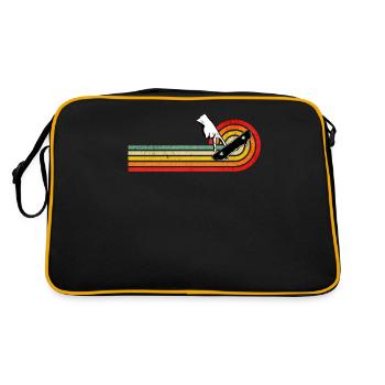 Fingerboarding Shirt, Fingerboard Shirt, Fingerboa - Retro Bag - black/gold - Back