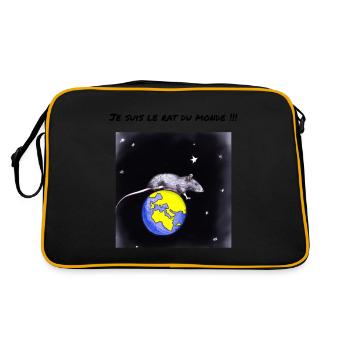 Rat du monde - Sac Retro - noir/or - Dos