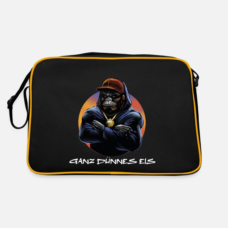 Ganz dünnes Eis / Spruch / Kaffe Spruch Retro Tasche