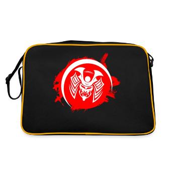 Samurai Samurai Mask Warrior Mask Oni Mask - Retro Bag - black/gold - Back