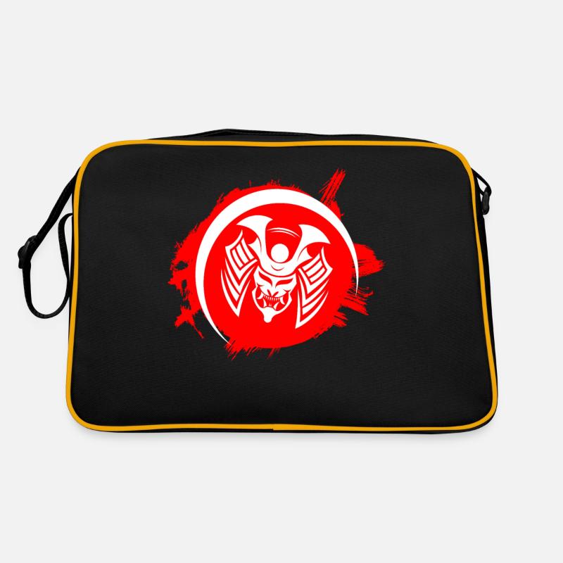 Samurai Samurai Mask Warrior Mask Oni Mask Retro Bag