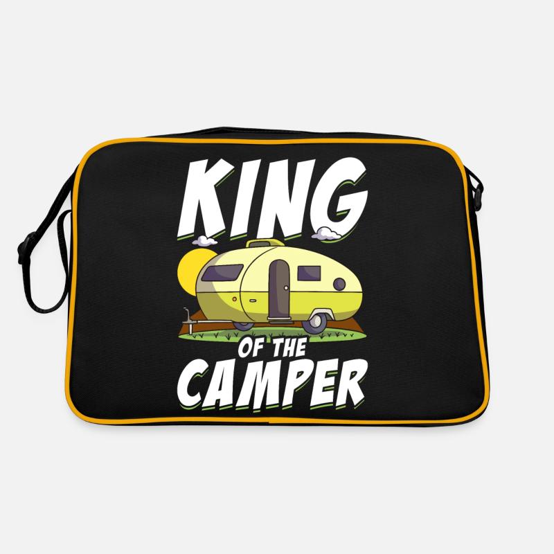 King Of The Camper Funny Camping Sac Retro