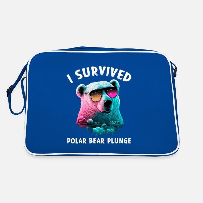 I Survived Polar Bear Plunge Retro Bag