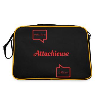 Attachieuse - Sac Retro - noir/or - Dos
