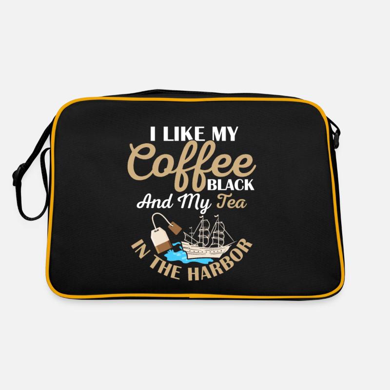 J’aime mon café Professeur d’histoire noir étudiant Sac Retro