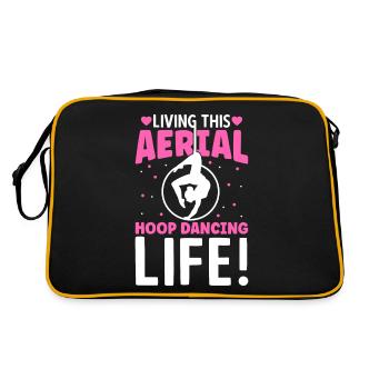Living This Aerial Hoop Dancing Life - Retro Bag - black/gold - Back