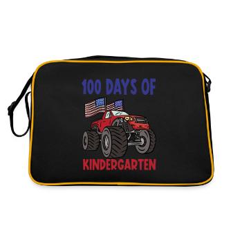 100 jours de Kindergarten Monster Truck - Sac Retro - noir/or - Dos