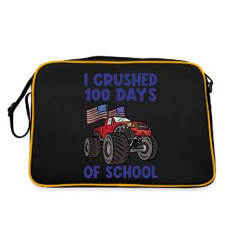 100 jours de Kindergarten Monster Truck - Sac Retro - noir/or - Dos