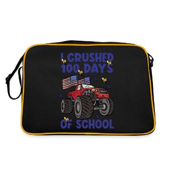 100 jours de Kindergarten Monster Truck - Sac Retro - noir/or - Dos