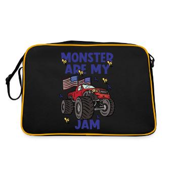 100 jours de Kindergarten Monster Truck - Sac Retro - noir/or - Dos