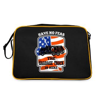 N’ayez pas peur Le camionneur de déchets est ici Camionneur de déchets - Sac Retro - noir/or - Dos