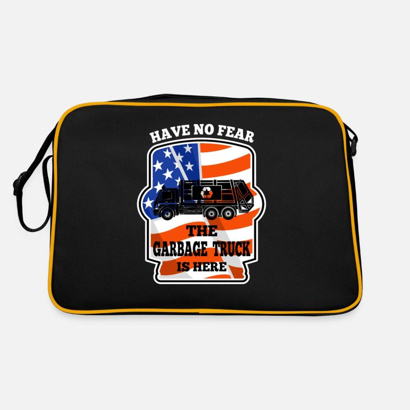 Have No Fear Garbage Trucker Is Here Trash Trucker Retro Tasche