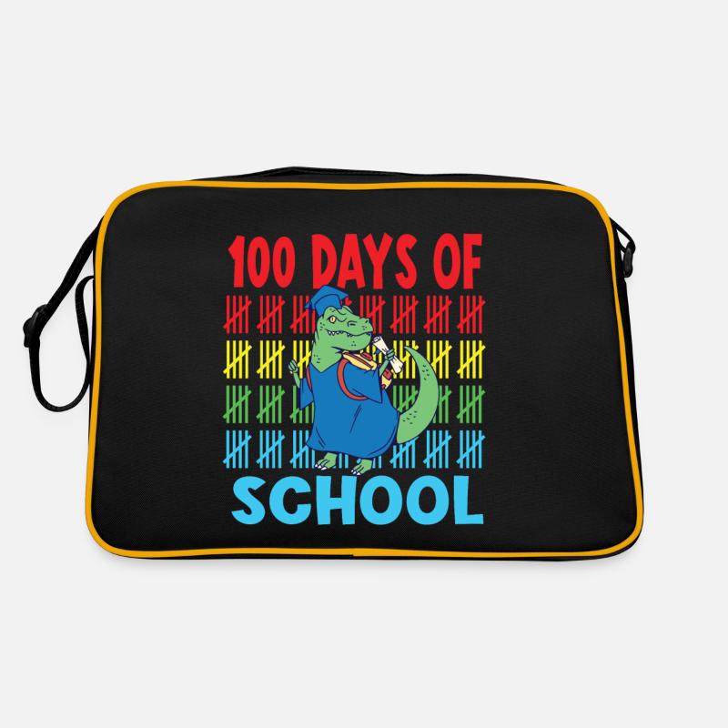 100 jours d’école dinosaure Saur T Rex Sac Retro