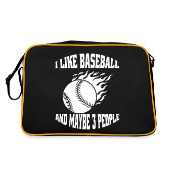 Joueur de baseball Équipe de baseball Équipe de baseball - Sac Retro - noir/or - Dos