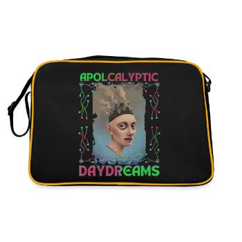 Apocalypse, environmental protection, climate protection, Earth Day - Retro Bag - black/gold - Back