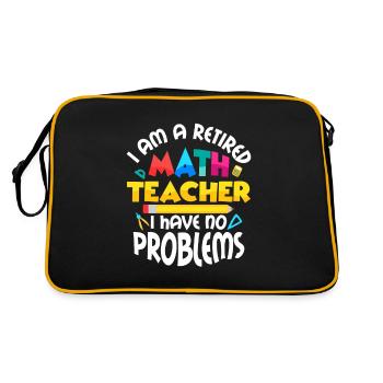 Je suis une école de formation des professeurs de mathématiques à la retraite - Sac Retro - noir/or - Dos