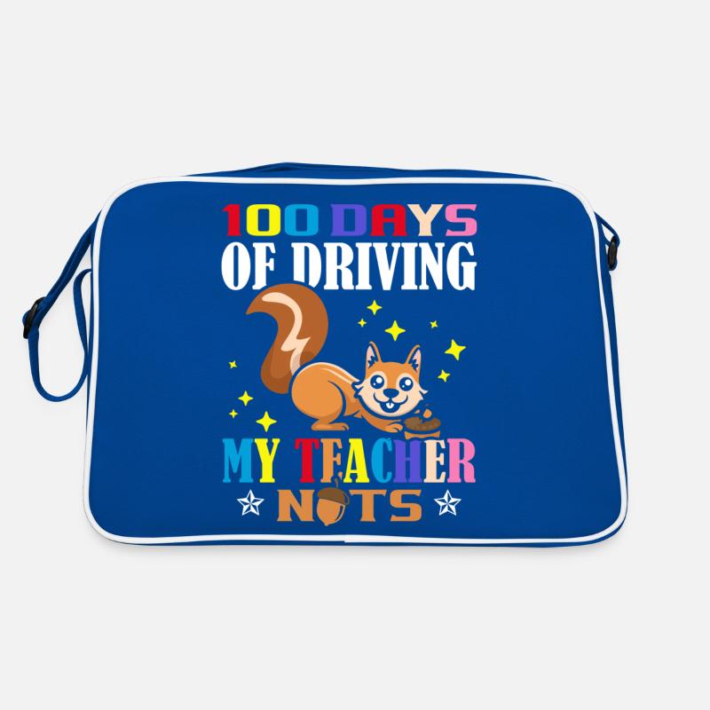 100 jours mon professeur va à l’école folle Sac Retro