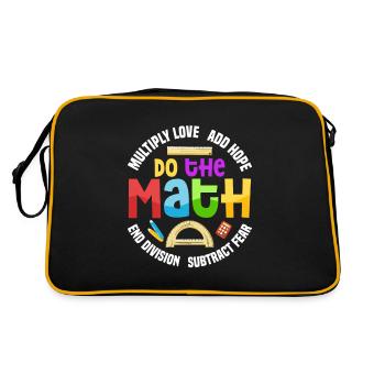 Multiplier l’amour Ajouter de l’espoir Faire l’école des professeurs de mathématiques - Sac Retro - noir/or - Dos