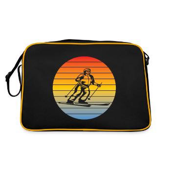 Ski Ski Tenue de ski Skier Ski Design - Sac Retro - noir/or - Dos