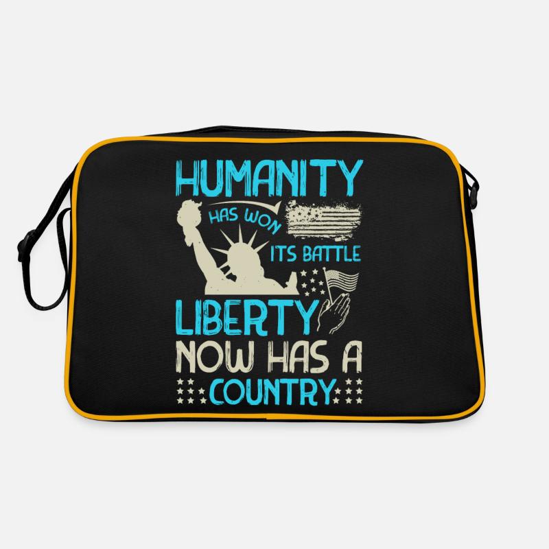 HUMANITY HAS WON IT IS BATTLE LIBERTY NOW HAS A Retro Bag