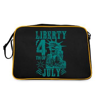 LIBERTY 4TH OF JULY - Retro Bag - black/gold - Back